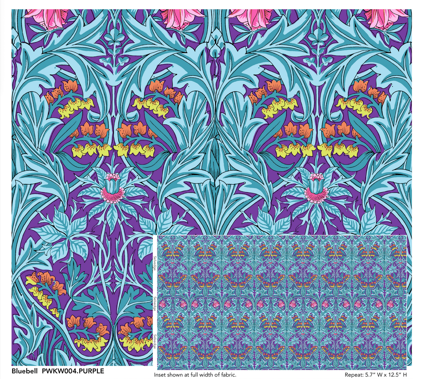 Lot de chrysanthèmes japonais Half Yard - Kaffe Fassett Collective Classics par Philip Jacobs pour FreeSpirit 