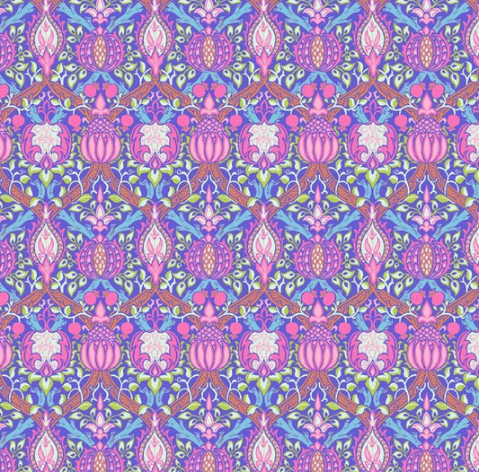 Kaffe x Morris & Co for FreeSpirit  - GRANADA PURPLE