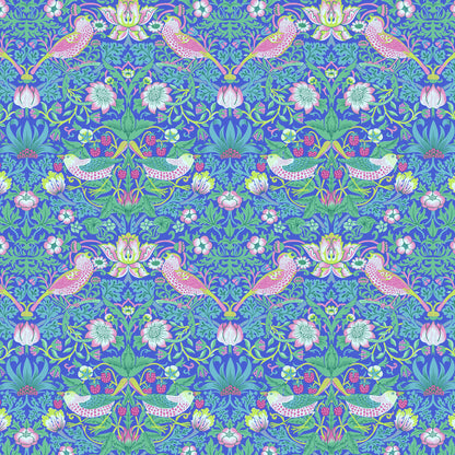 Kaffe x Morris & Co for FreeSpirit  - STRAWBERRY THIEF BLUE