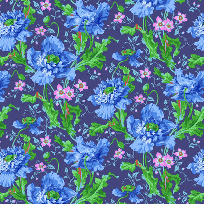 FABRIC SELECTION fabric layout bundle August 2024 COOL - 20 pc Fat Quarter Quilting Fabric Bundle - Kaffe Fassett Collective for FreeSpirit  - FB4FQGP.Aug24COOL available at 2 sew textiles art quilt supplies .com