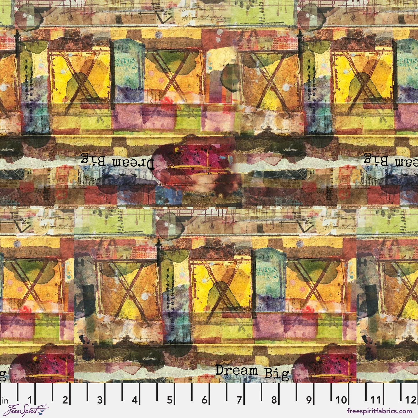 Seth Apter Live Out Loud quilt fabric collection  available t 2 sew textiles art quilt supplies Dream Big Kaleidoscope