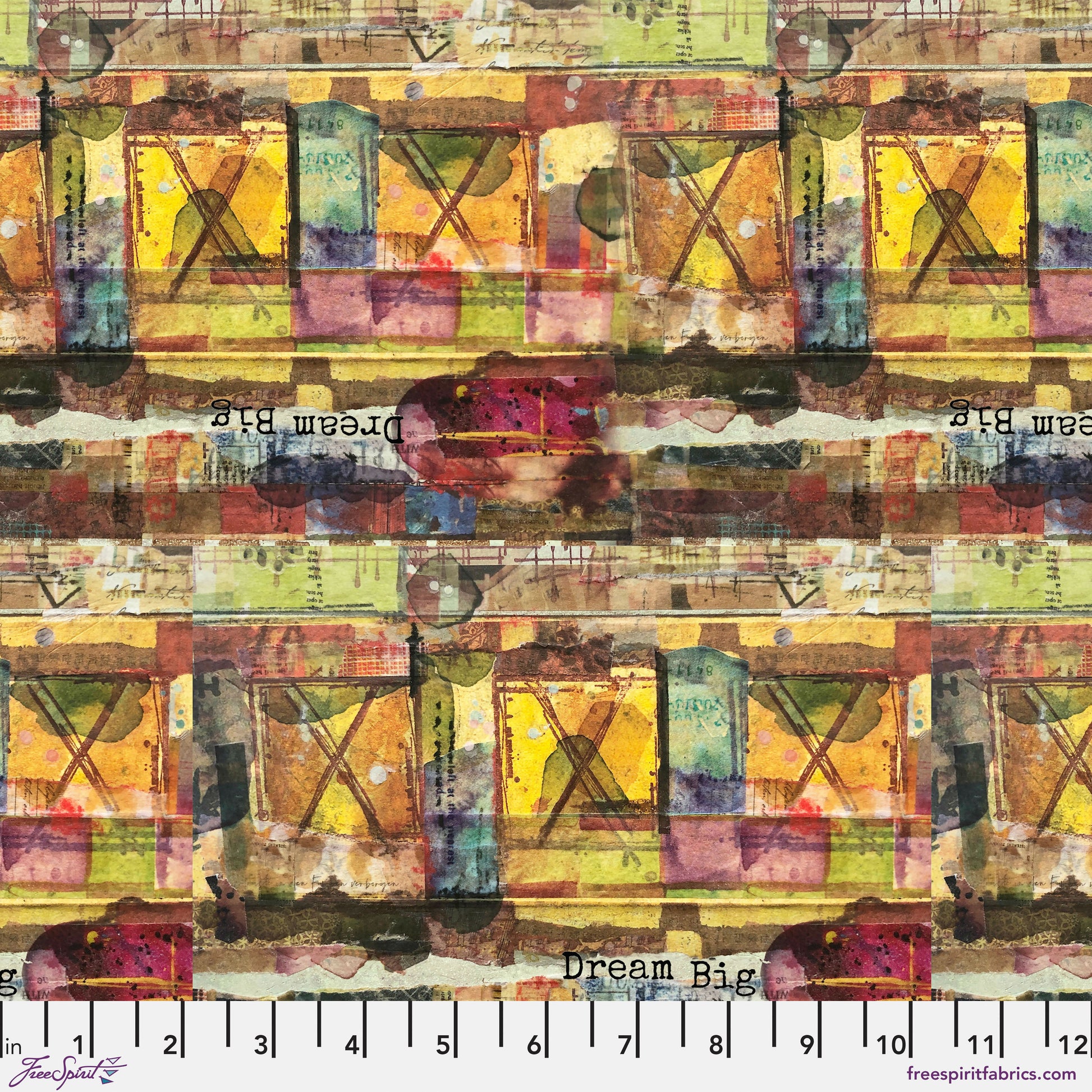 Seth Apter Live Out Loud quilt fabric collection  available t 2 sew textiles art quilt supplies Dream Big Kaleidoscope