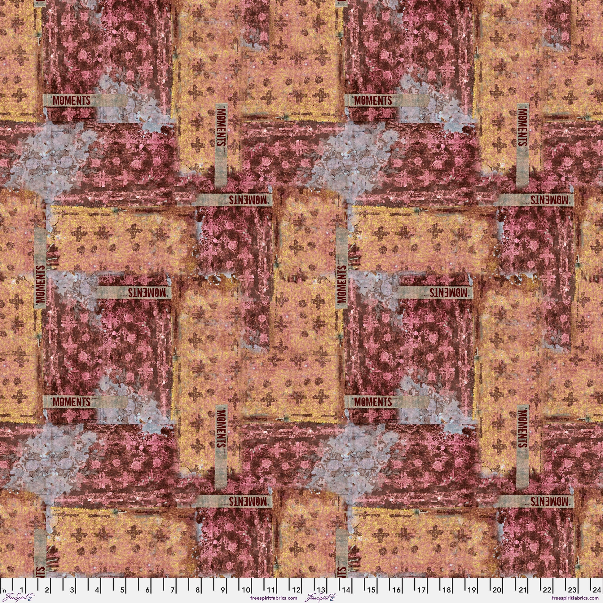 Seth Apter Live Out Loud quilt fabric collection  available at 2 sew textiles art quilt supplies Moments - Sunset