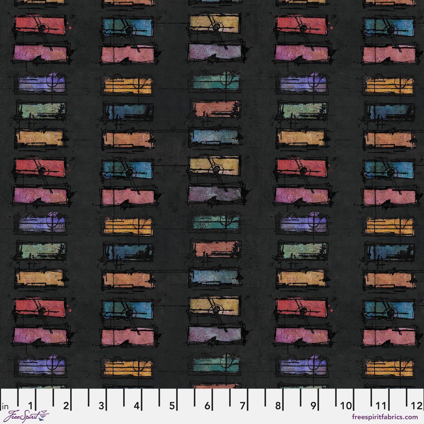 Seth Apter Live Out Loud quilt fabric collection night colour chips available t 2 sew textiles art quilt supplies