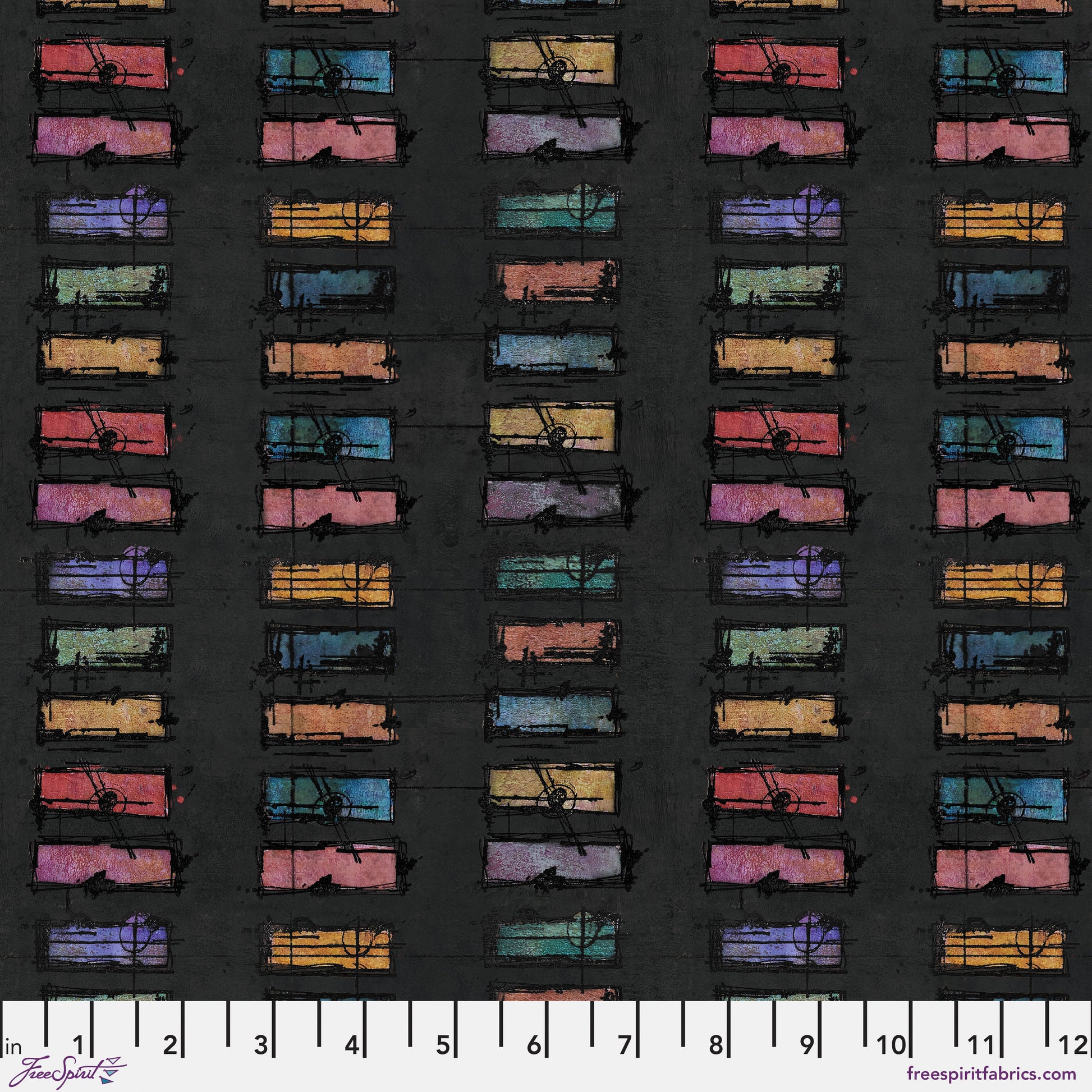Seth Apter Live Out Loud quilt fabric collection night colour chips available t 2 sew textiles art quilt supplies