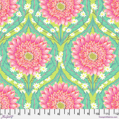 With ruler PWTP235 MOON BEAM - Daisy and Confused - untamed fabric collection by Tula pink at 2sew textiles - art quilt supplies