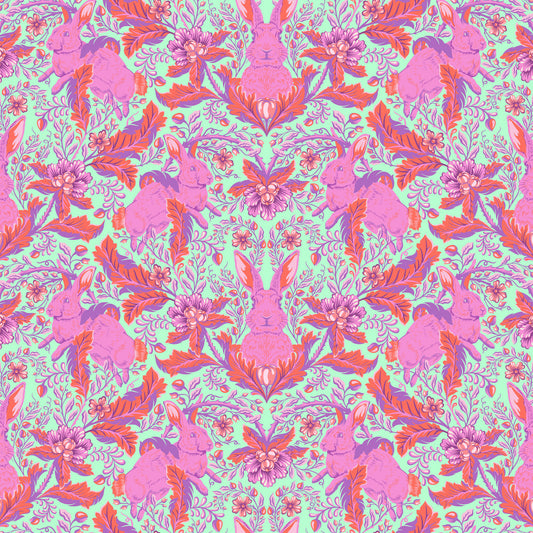 FULL MOON FOREST II - Tula Pink - Hoppy Go Lucky - BLOSSOM per half metre