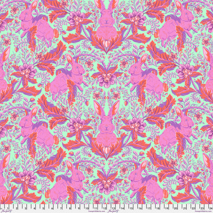 FULL MOON FOREST II - Tula Pink - Hoppy Go Lucky - BLOSSOM per half metre