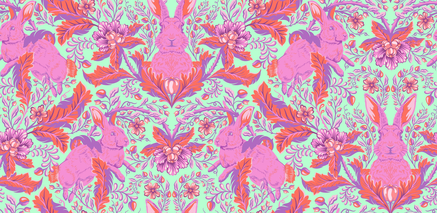 FULL MOON FOREST II - Tula Pink - Hoppy Go Lucky - BLOSSOM per half metre