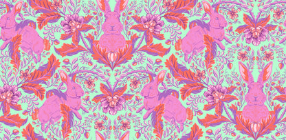 FULL MOON FOREST II - Tula Pink - Hoppy Go Lucky - BLOSSOM per half metre