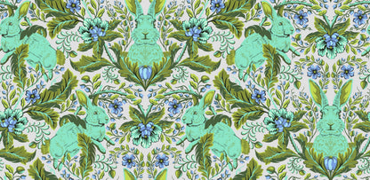 FULL MOON FOREST II - Tula Pink - Hoppy Go Lucky - STARLIGHT per half metre