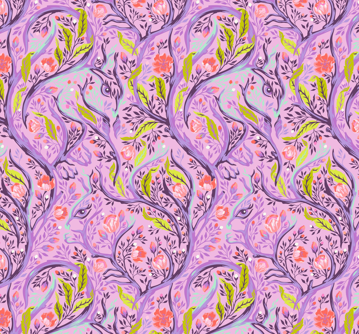 Full Moon Forest II - Tula Pink - branch-manager - blossom