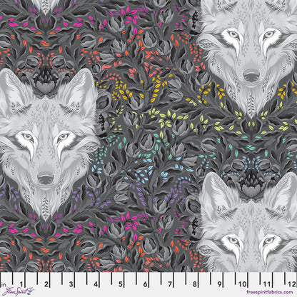 GRAYWORK - Wolf of Pink Street - Carbon - Tula Pink