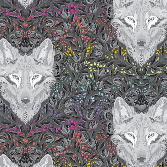 GRAYWORK - Wolf of Pink Street - Carbon - Tula Pink