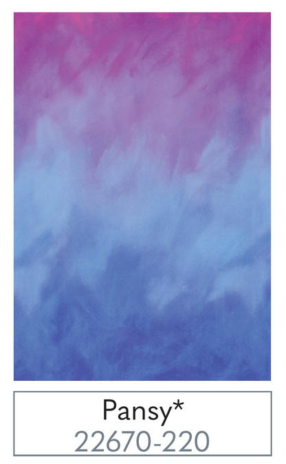 PANSY  - Nuance Sky Earth Ombré - Jennifer Sampou - per half metre