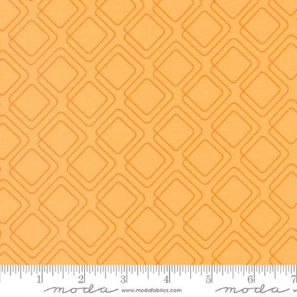 Apricot Orange colour - Rainbow sherbet with fun quilty design by Sarah Ditty for Moda Fabric at 2 Sew Textiles Art Quilt Supplies