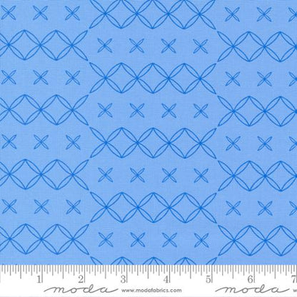 blueberry colour - Rainbow sherbet with fun quilty design by Sarah Ditty for Moda Fabric at 2 Sew Textiles Art Quilt Supplies
