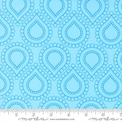 blue moon  colour - Rainbow sherbet with fun quilty design by Sarah Ditty for Moda Fabric at 2 Sew Textiles Art Quilt Supplies