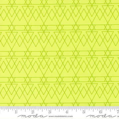 key lime green colour - Rainbow sherbet with fun quilty design by Sarah Ditty for Moda Fabric at 2 Sew Textiles Art Quilt Supplies