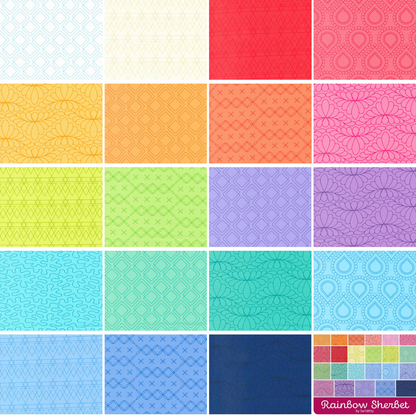 Rainbow Sherbet by saraditty available at 2 sew textiles - art quilt supplies... colours 