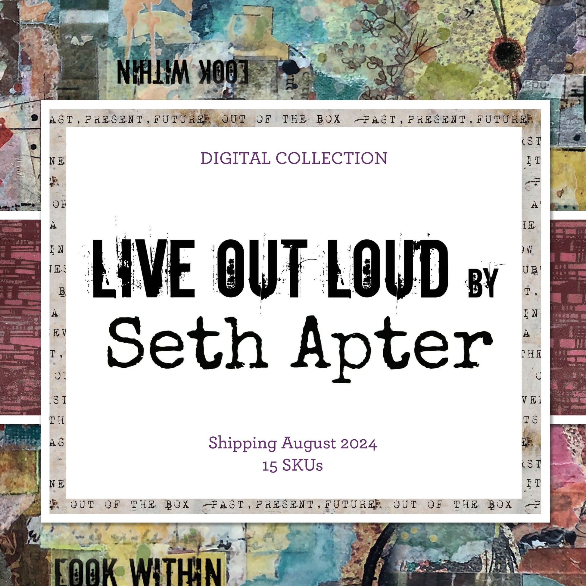 Seth Apter Live Out Loud quilt fabric collection  available t 2 sew textiles art quilt supplies