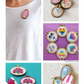 Create your own fabric and stitched jewellery! Set of 3 Mini Embroidery Hoops & Aida cloth -  Beginner friendly - Quick Easy Fun Gifts