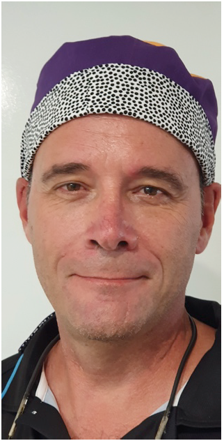 Scrub Cap pattern - Reversable with Contrast band, elastic and ties - Free