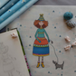 Fairytale Fairies Panel and cheater fabric co-ordinates by Monika Baldough