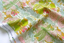 fabric dragon flies and floral flowers in Spring Equinox in Libellule Awakening for Art Gallery Fabrics via melbourne Fabrics #KatieOsheaDesign  available at 2 sew textiles art quilt supplies 