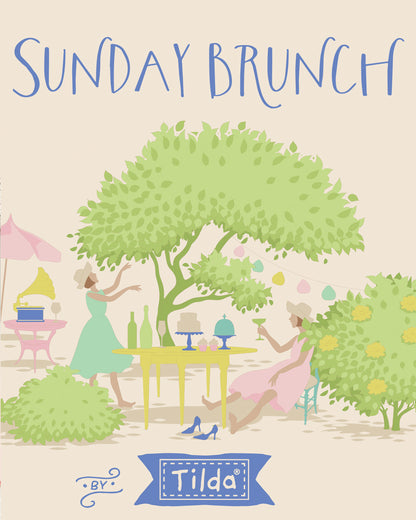 Tilda SUNDAY BRUNCH fabric Collection - Pre Cuts - Fat Quarter bundles