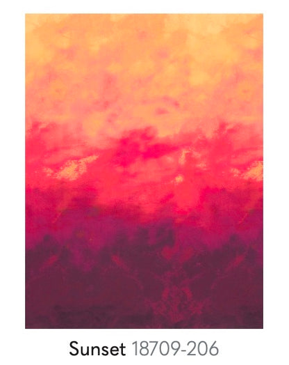 Sunset colourway - Sky Earth collection by Jennifer Sampou - Robert Kaufman - 2 Sew Textiles - Art Quilt Supplies