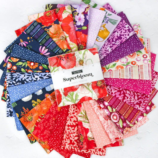 Pre cut bundles Superbloom ombre floral quilt fabric by Robin Pickens available at 2 sew textiles art quilt supplies.