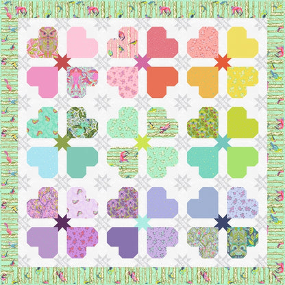 full moon forest II free quilt pattern sweethearts available at 2 sew textiles art quilt supplies