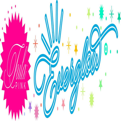 Tula Pink - Everglow - Karma - Good Hair Day - Neon - half metre unit LAST STOCK