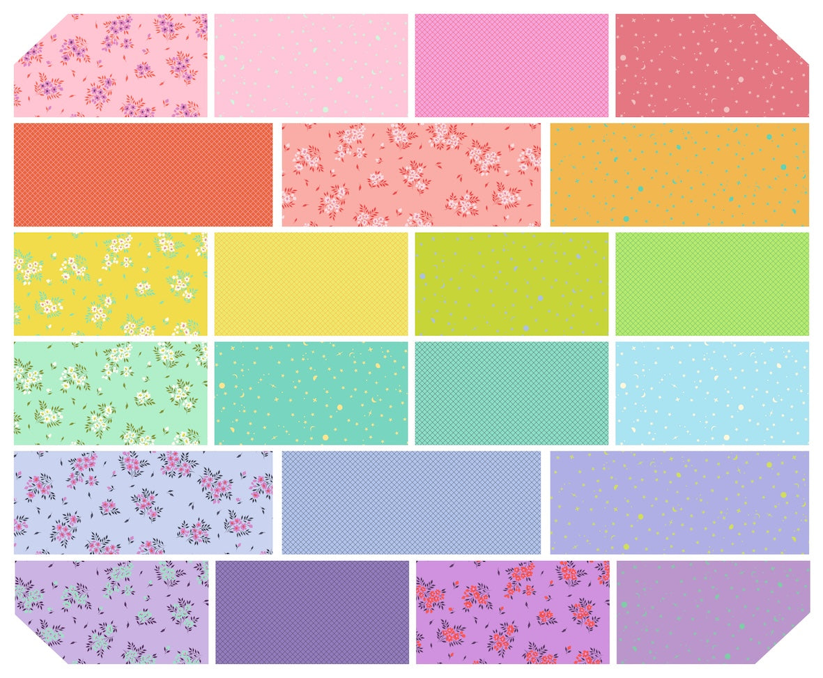 TRUE COLORS - Tula Pink - Layer Cake 10" pre cut + free pattern