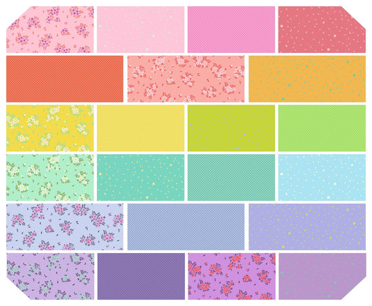 TRUE COLORS - Tula Pink - Design roll 2.5" pre cut + free pattern