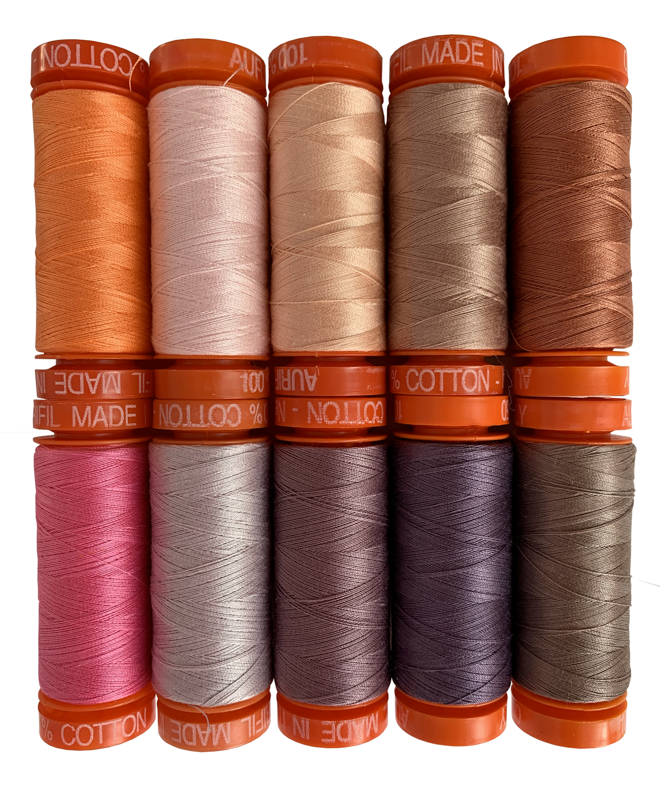 Neons & Neutrals (20 Small Spools) by Tula Pink - Aurifil Designer Collection