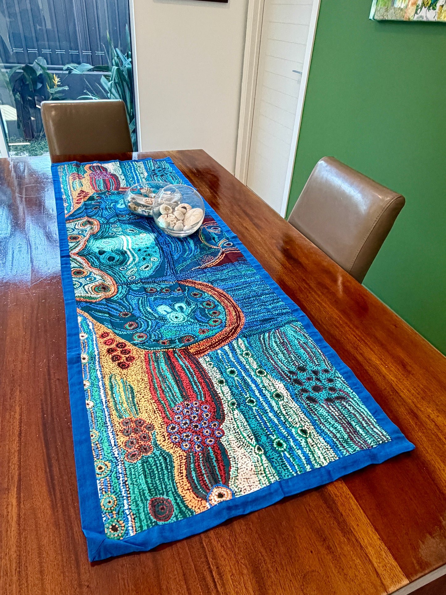 Table Runner- Two Sisters - Show stopping authentic Aboriginal  designs