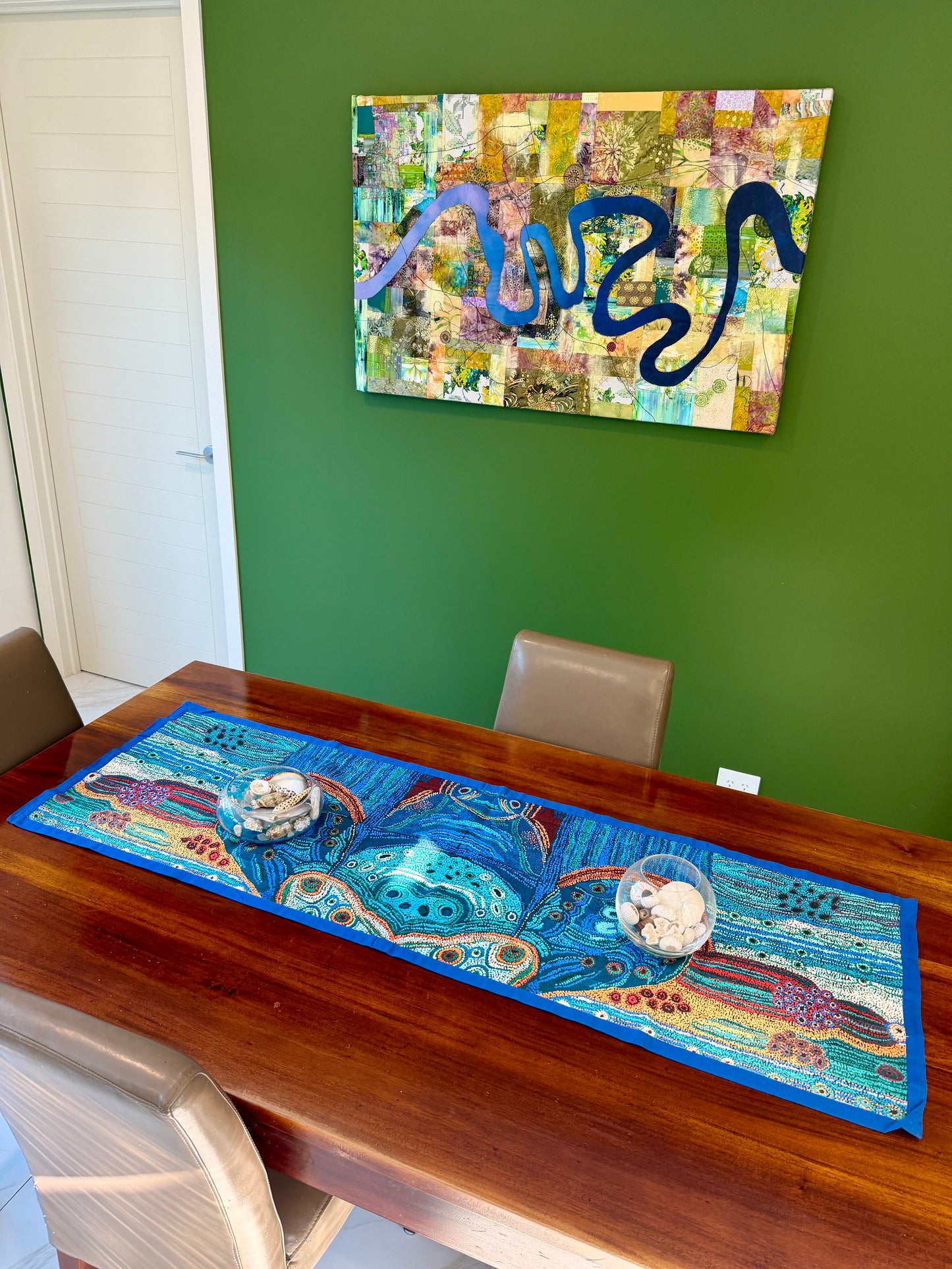 Table Runner- Two Sisters - Show stopping authentic Aboriginal  designs