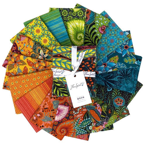 Tropicalism by Odile Bailloeul -  16 pc Fat Quarter Pre-cut Fabric Collection - FB4FQOB.TROPICALISM