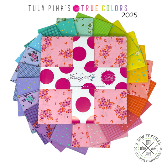 TRUE COLORS - Tula Pink - Layer Cake 10" pre cut + free pattern