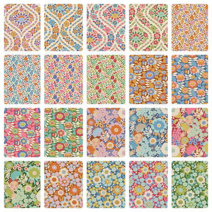 Tilda WALLFLOWER fabric Collection - Pre Cuts - 5" CHARM PACK