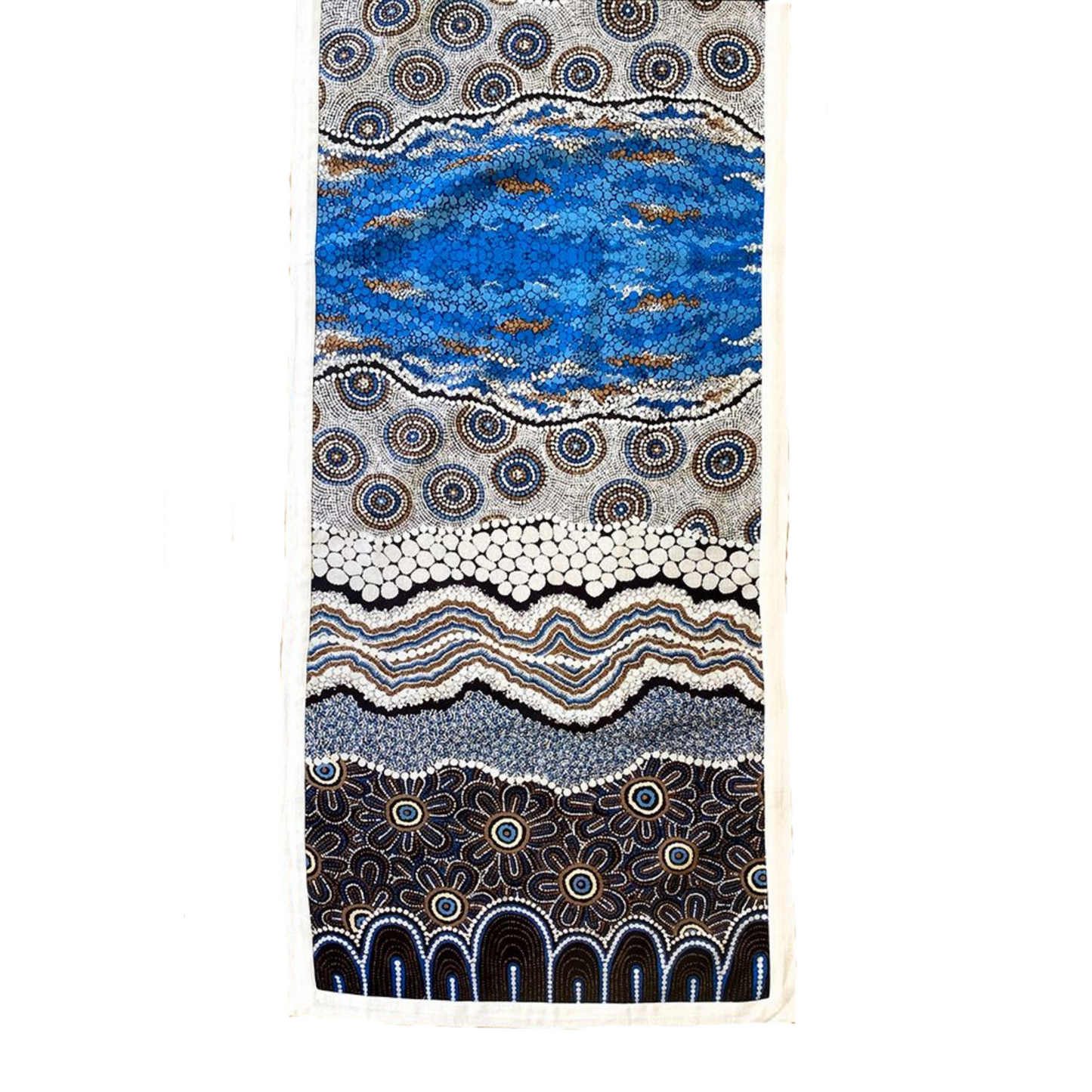 Table Runner- Ocean and Earth - Show stopping authentic Aboriginal  designs