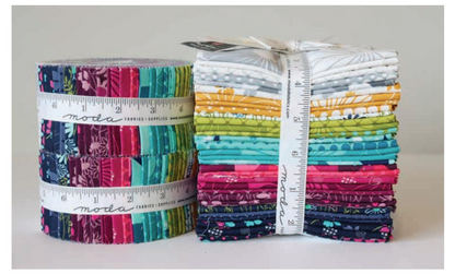 Color Crush by V and Co for Moda -  5" Charm Pack Cake Pre-cut Quilt Fabric Collection