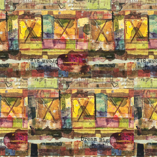 Seth Apter Live Out Loud quilt fabric collection  available t 2 sew textiles art quilt supplies Dream Big Kaleidoscope