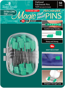 50x Heat Resistant Pins, Magic Pins Extra Long Fine 50pc, Sewing Pins, Fine  Quilting Pins, Comfort Grip Pins, High Quality Pins, Sewing Pins 