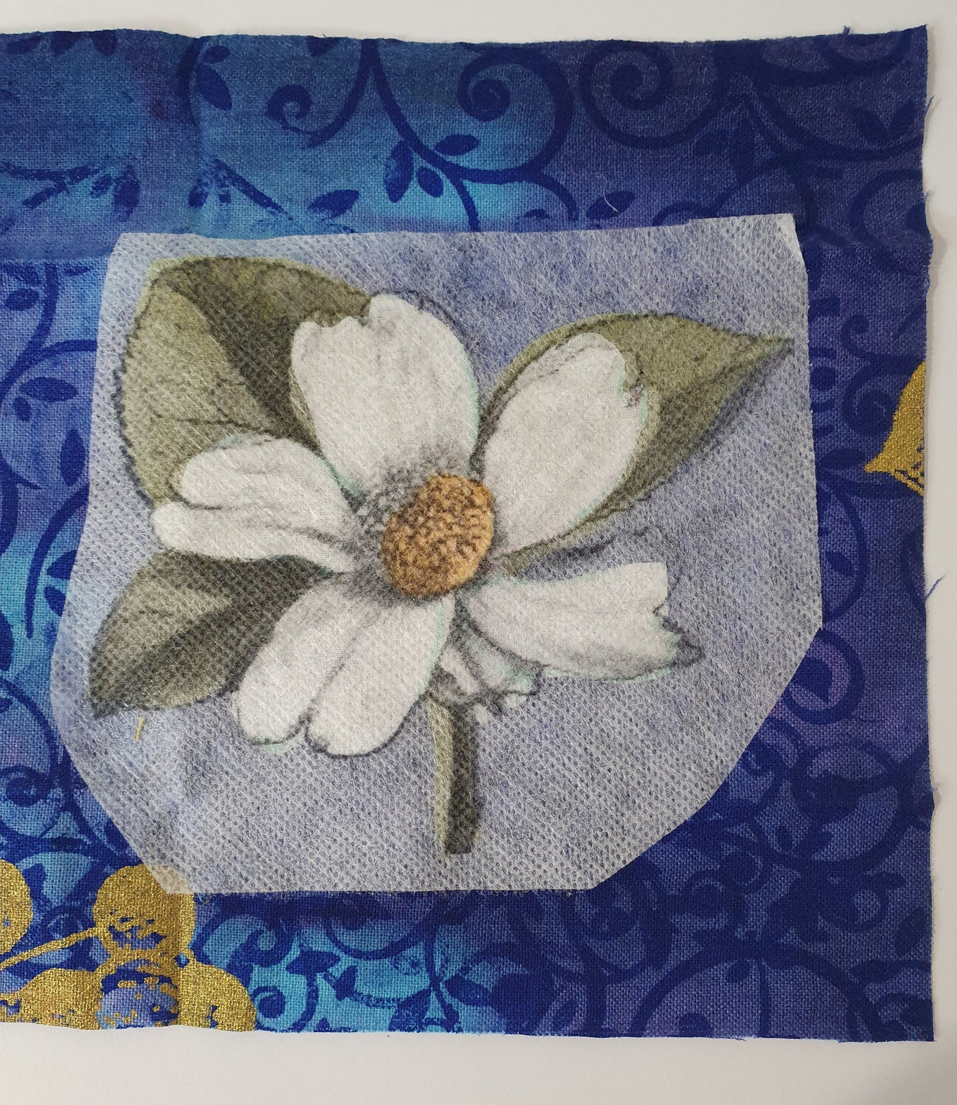 how to use flower Sulky Stick 'n Stitch is ideal for Art Quilting, Hand Embroidery, Cross Stitch, Punch Needle, and Quilting. It is as easy to use as 1-2-3! Print or copy your design onto a Stick 'n Stitch sheet, at 2 Sew Textiles art quilt supplies