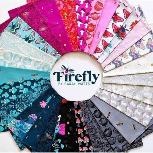 Fabric layout 29 f8 fabrics -Firefly by Sarah Watts for Ruby Star Society available at 2 Sew Textiles art quilt supplies