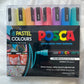 Posca Paint Pens - 8 pen set - soft Pastels
