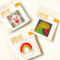 Set of 3 cross stitch kits...create handmade mini cross stitch kit suitable for beginner available at 2 sew textiles